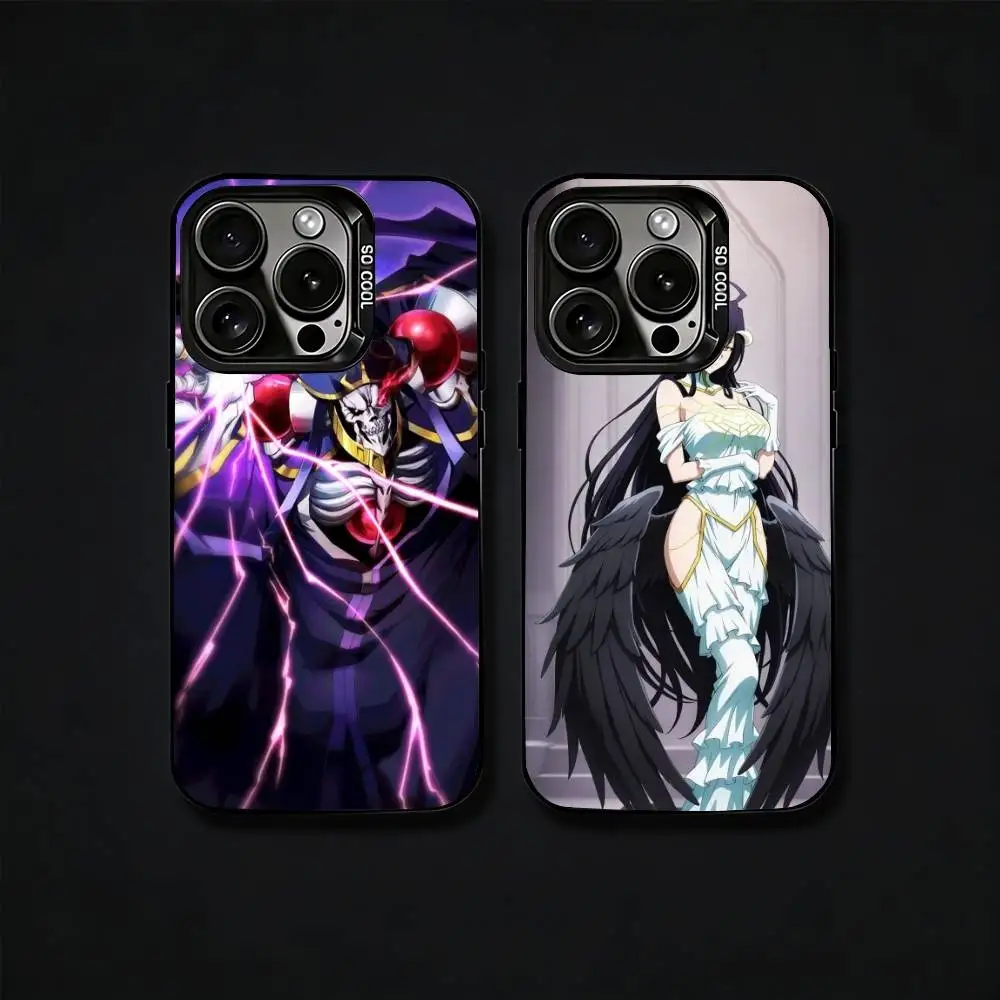 

O-Overlord Cool Hot Anime Phone Case For iPhone17, 16,15,14,13,12 Pro Max Black Candy Matte Shockproof Cover