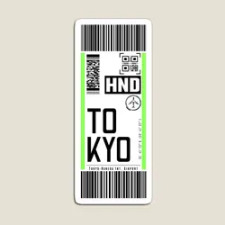 Tokyo Hnd Haneda Classic Luggage Tag Tra Magnet Baby Stickers Home Toy Funny Kids Cute Refrigerator Colorful Decor Magnetic
