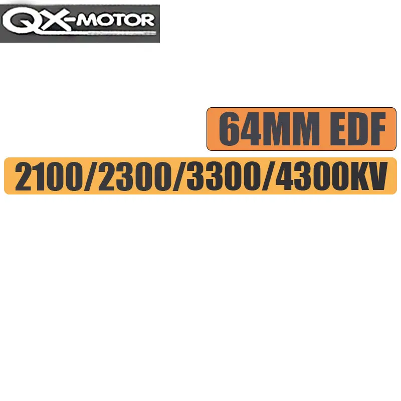 QX-Motor 64 مللي متر 12 شفرة المكره QF2822 موتور متعدد KV قيمة 2100-2300-3300-4300KV CW CCW لأجزاء لعبة طائرة نفاثة RC