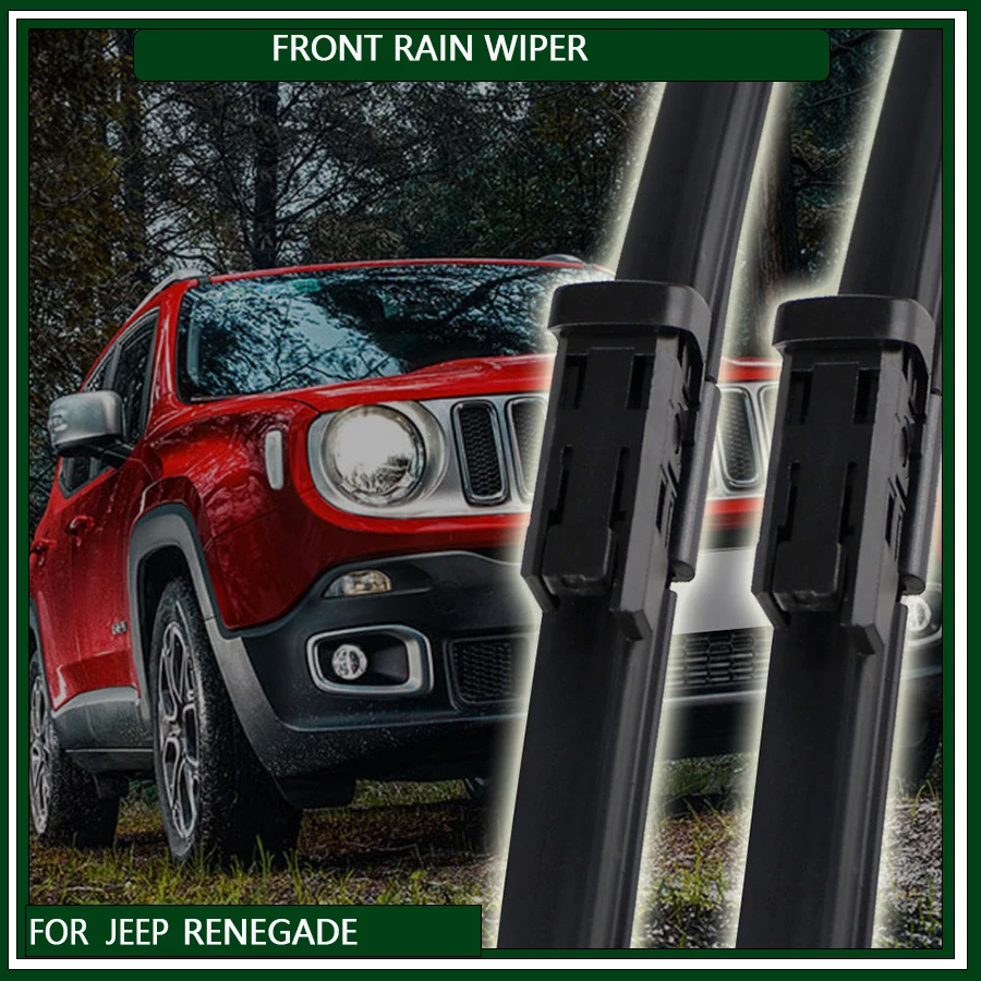 LHD Front Wiper Blades for Jeep Renegade 2014 - 2020 Windshield Windscreen Clean Window Rain Brushes 22