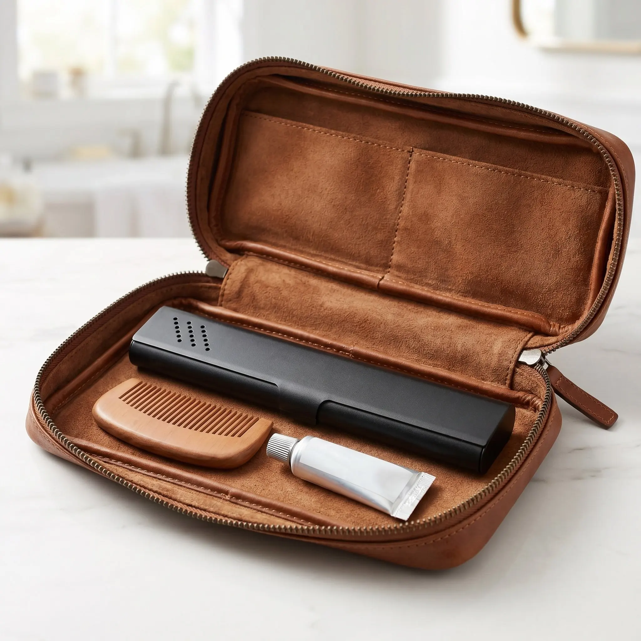 Portable Aluminum Toothbrush Case Ventilated Holder Manual Toothbrush Container Travel Business Trip School Camping