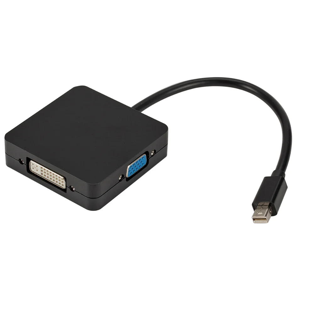 Mini DisplayPort to HDMI VGA DVI Adapter 3 in 1 Mini DP to HDMI Mini DP to VGA Mini DP to DVI Converter For MacBook Air Mac