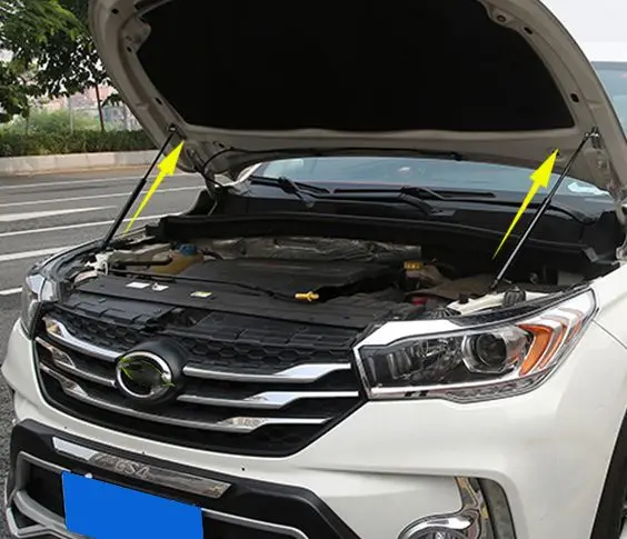 For GAC Trumpchi GS4 2015-2019 Front Hood Bonnet Modify Gas Struts Carbon Fiber Shock Damper Lift Supports Absorber Prop Rods