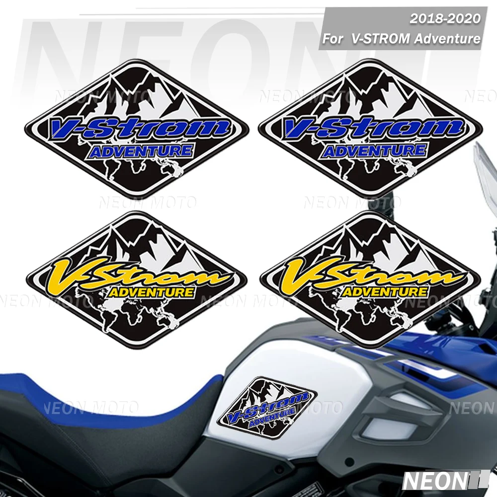 

For V-STROM Adventure DL1000 650 250 1050 XT 2018-2020 Motorcycle Tank Pads,Trunk Luggage Cases Protective Stickers Kit