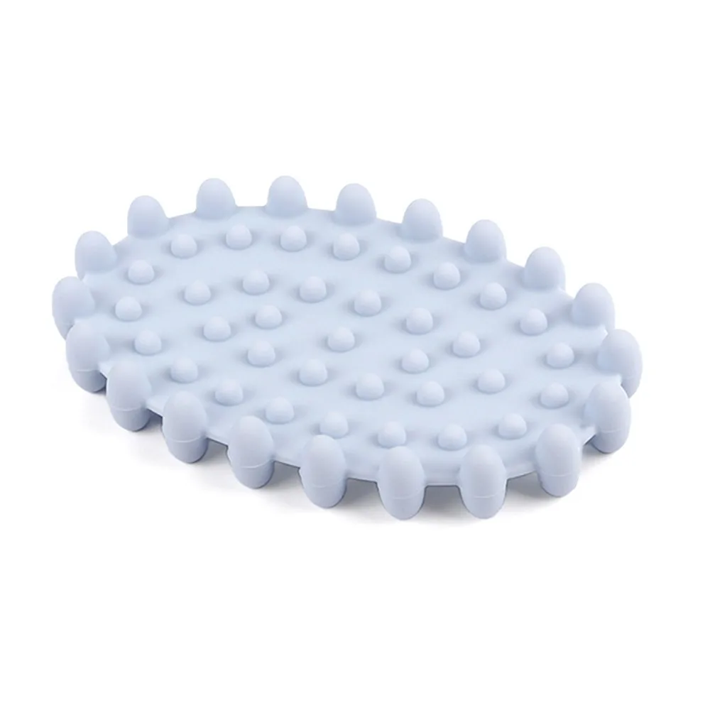 

Non-slip Drain Soap Dish Silicone Drain Rack Soap Holder Multifunctional Shower Bathroom Kitchen Accessories Soap Box Pad