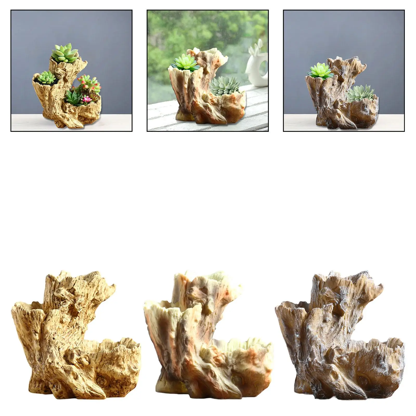 

Горшок для цветов, искусственный корягий ваза, имитация пенька дерева, креативный