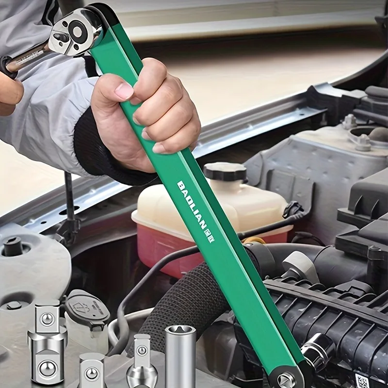 Ratchet Torque Extension Wrench, Mechanical Extension Wrench, 15 Inch Multifunctional Extension Wrench