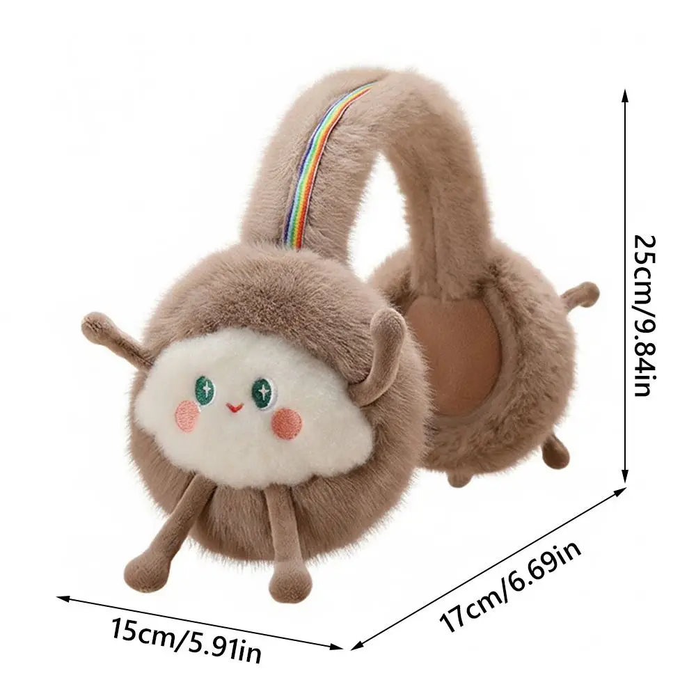 Портативные наушники с героями мультфильмов, разноцветные грелки для ушей, сохраняющие тепло, приятные для кожи наушники для защиты ушей, уличные наушники