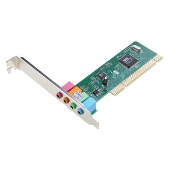 5 Kanal 4.1 Çevresel 3D PC PCI Ses Ses Kartı Bilgisayar 7 8 10 için PC için Dahili Bağımsız Ses Kartı