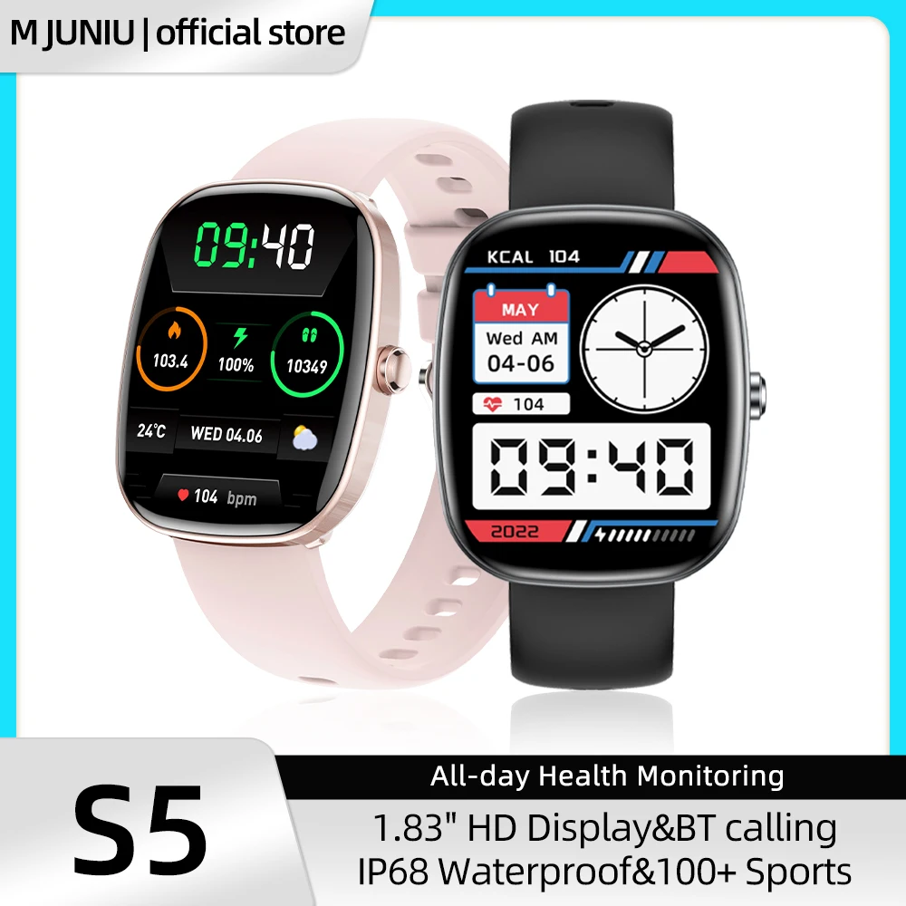 

Smart Watch 1.83" Large Screen HD Bluetooth Call Health Monitoring AI Voice Sports Fitness Men Women Fashion Smartwatch