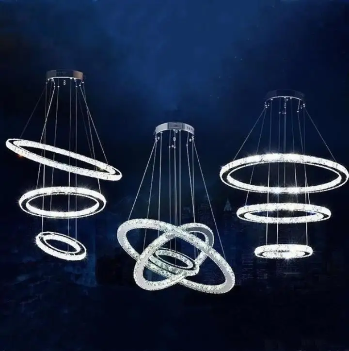 Modern LED Crystal Chandelier Lights Lamp For Living Room Cristal Lustre Chandeliers Lighting Pendant Hanging Ceiling Fixtures