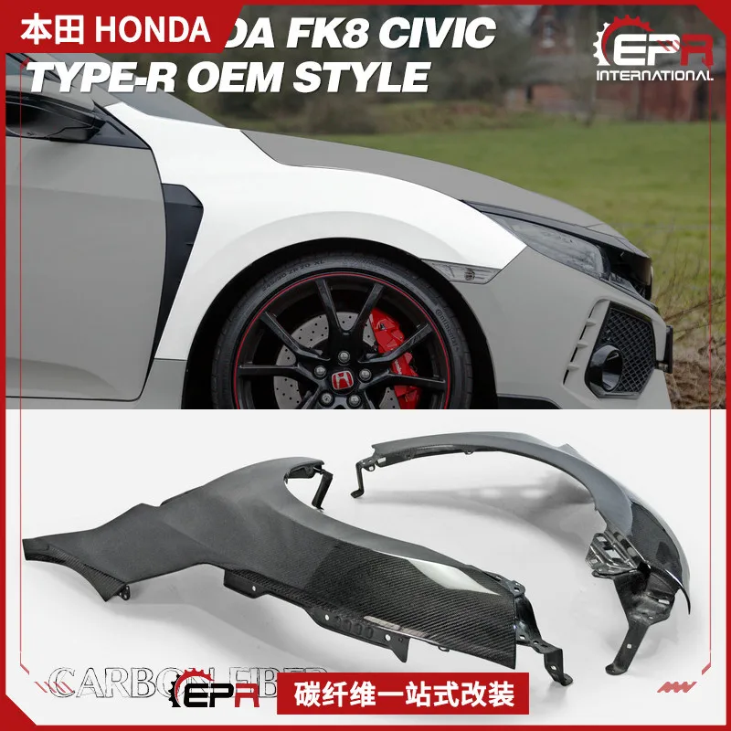 

Подходит для Honda TYPE R Civic FK8 FK7, оригинальная модификация из углеродного волокна, передняя крышка, песчаная доска с головкой крыла