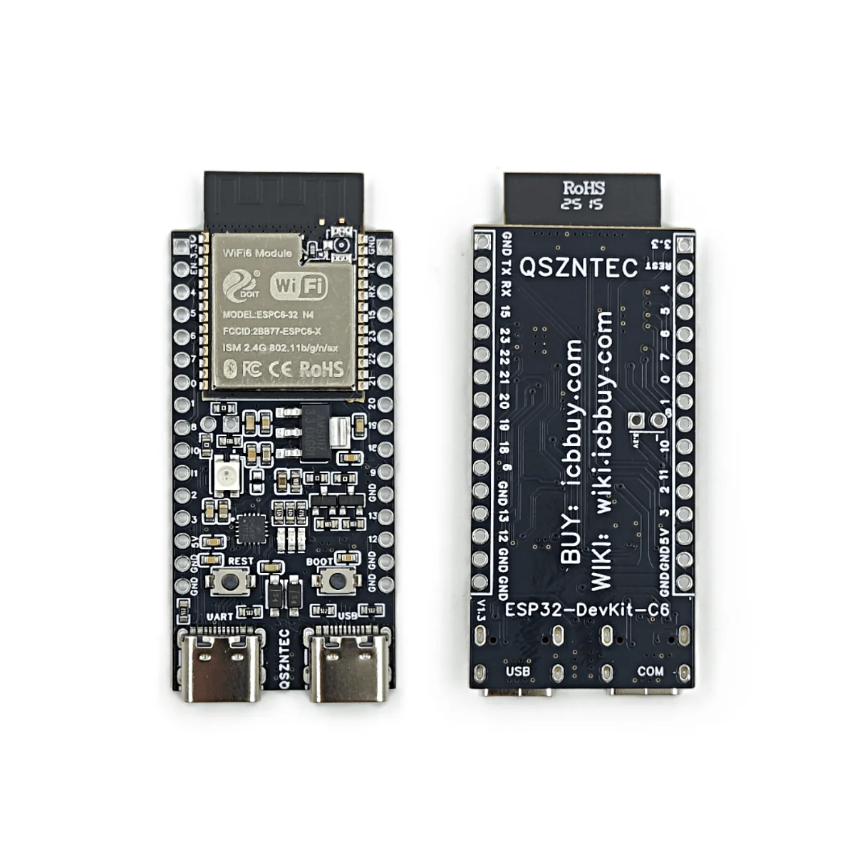 ESP32-C6-DevKitC-1 ESP32-C6 Core Board WIFI6 BLE Zigbee Ultra-low Power Consumption Compatible ESP32 Series Modules