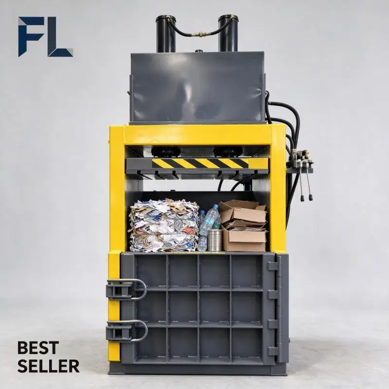 Hydraulic Baler Heavy Duty Compression Machine Custom Service For Plastic Bottle And Carton Baling Business