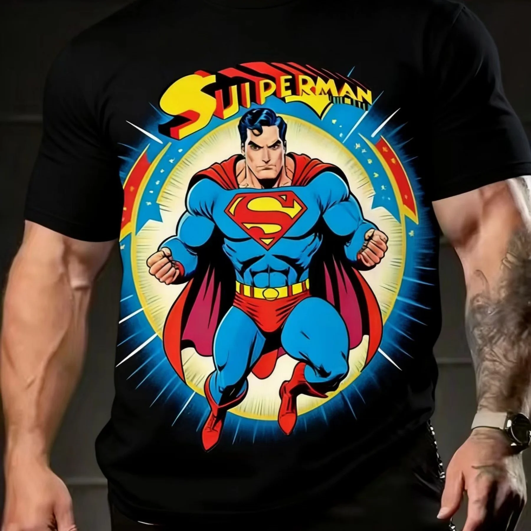 

Marvel Captain America 3D Printed Adult Men's T-Shirt Suitable for Street Casual Wear - Breathable and Quick-Drying Top