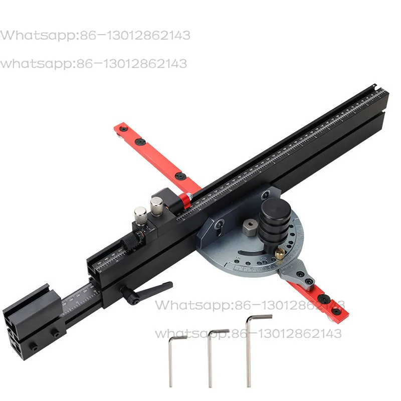 

Woodworking table saw push handle adjustable angle miter push ruler band saw miter gauge matching 19MM chute 3/4 slide rail