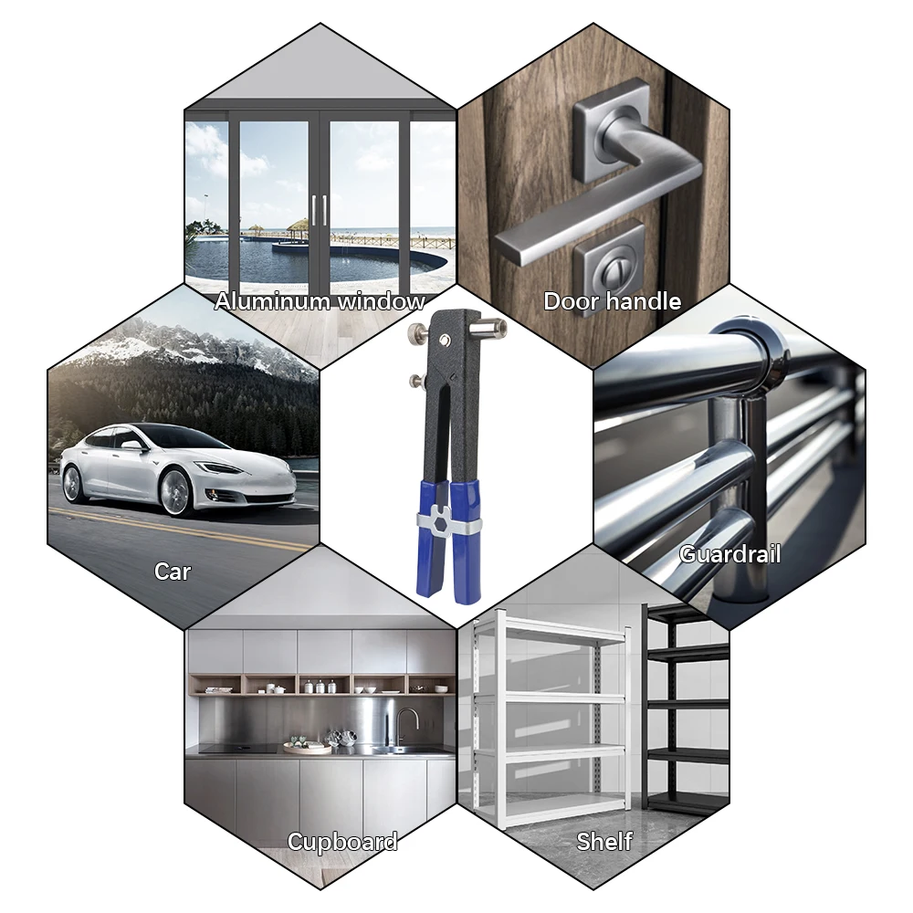 Set di pistole per tirare il dado manuale Kit di attrezzi manuali 160 pz/set portatile M3/M4/M5/M6/M8 Kit di riparazione per attrezzi per auto strumento di presa per la rimozione del dado del bullone