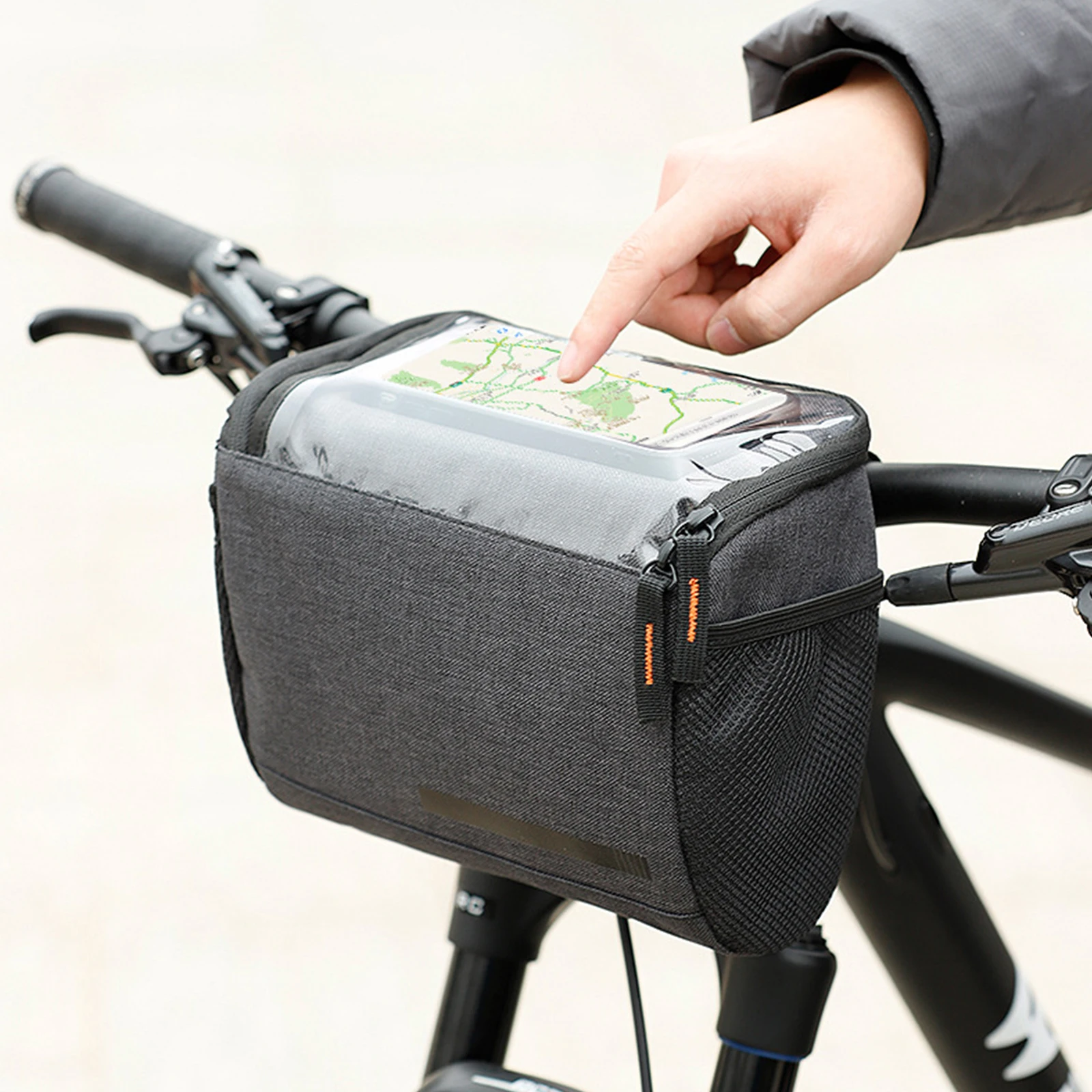 

1pc Bike Handlebar Bag Large Capacity Bike Front Bag For Cycling MTB Road Bike Scooter Front Tool Bags Bicycle Accessories