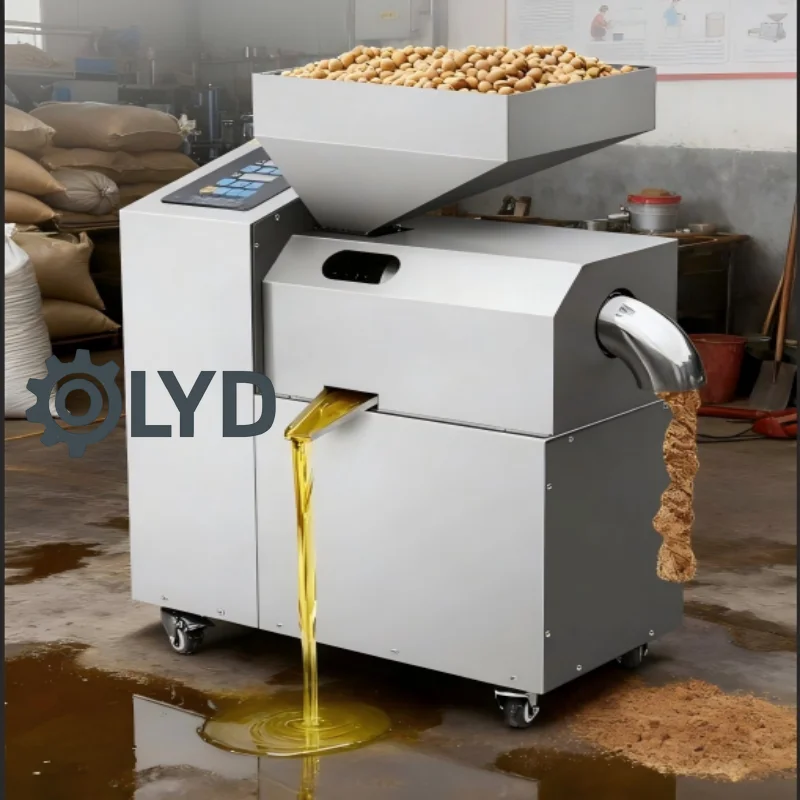Commercial Medium Oil Press Machine Automatic for Peanut Sesame Rapeseed Camellia Walnut Oil Extraction