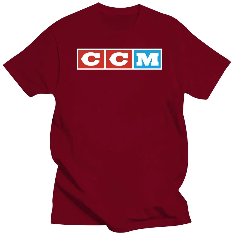 Cotton Tshirt mens summer Tops Ccm Logo Hockey Man T-Shirt men cotton tshirt Man Brand T-shirt Bigger size