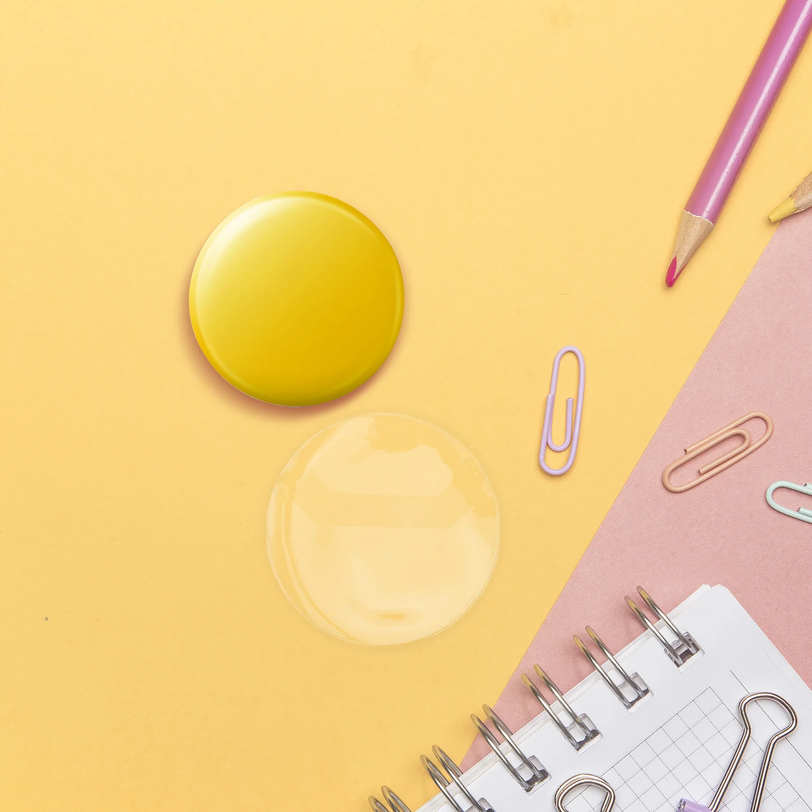 60 Stuks Badge Beschermende Transparante Mouwen Zware Schokbestendige Doorzichtige Plastic Houders voor Emaille Pins Id-kaarten Knop Opslag