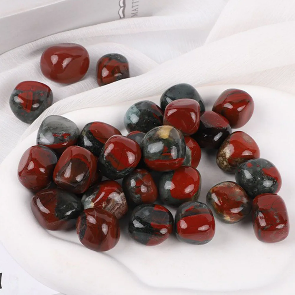 Blood Stone Natural Crystal Raw Stone Ore Mineral Specimen Energy Gemstone Home Room Decoration Reiki Healing Specimen DIY gift