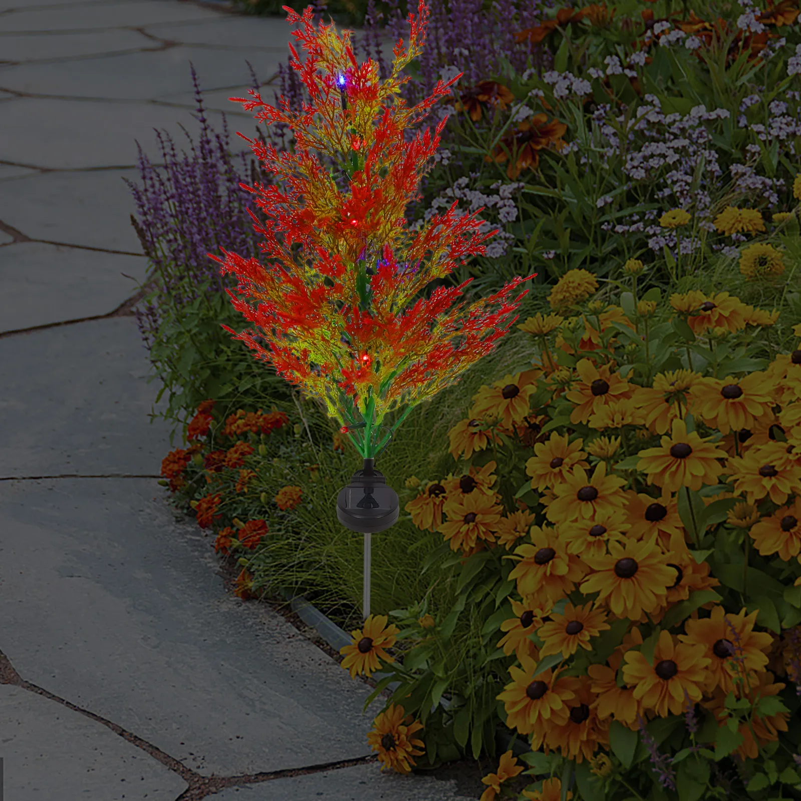 

Christmas Solar Aluminum Tube LED Tree Cemetery Solar Light Stick Lamp for Garden Fence Lawn Patio Decor Outdoor L