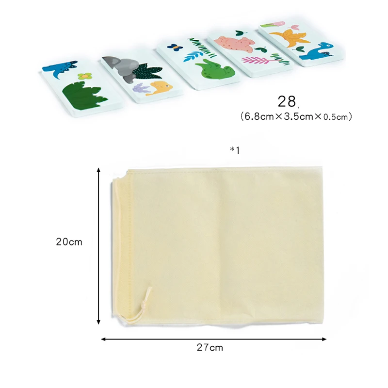 لعبة خشبية ديناصور الدومينو الحيوان الظل الاقتران التتابع لعبة الصور المتطابقة مونتيسوري ألعاب تعليمية هدايا للأطفال الأطفال