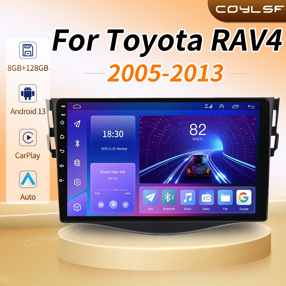 

Carplay Android Auto Radio For Toyota Rav4 2007-2011 4G Auto Multimedia Gps 2din Autoradio