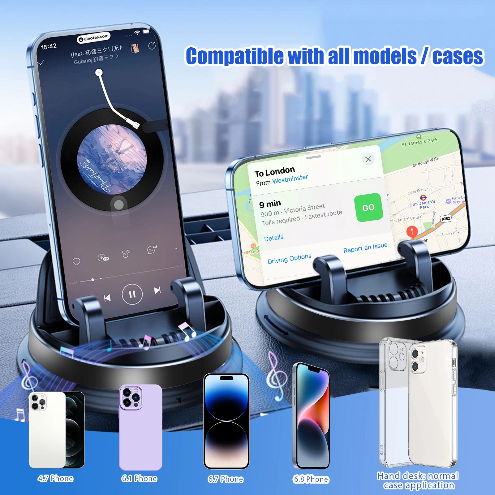 

360 ° вращающаяся подставка для телефона, универсальная сверхмощная подставка для планшета, аксессуары для кемпинга, строительства и уличного инструмента.