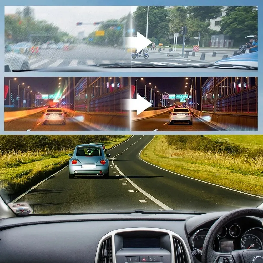 Car Glass Oil Film Remover Glass Polishing Compound Windshield Cleaner Car Glass Polishing Clear Window Auto Detailing