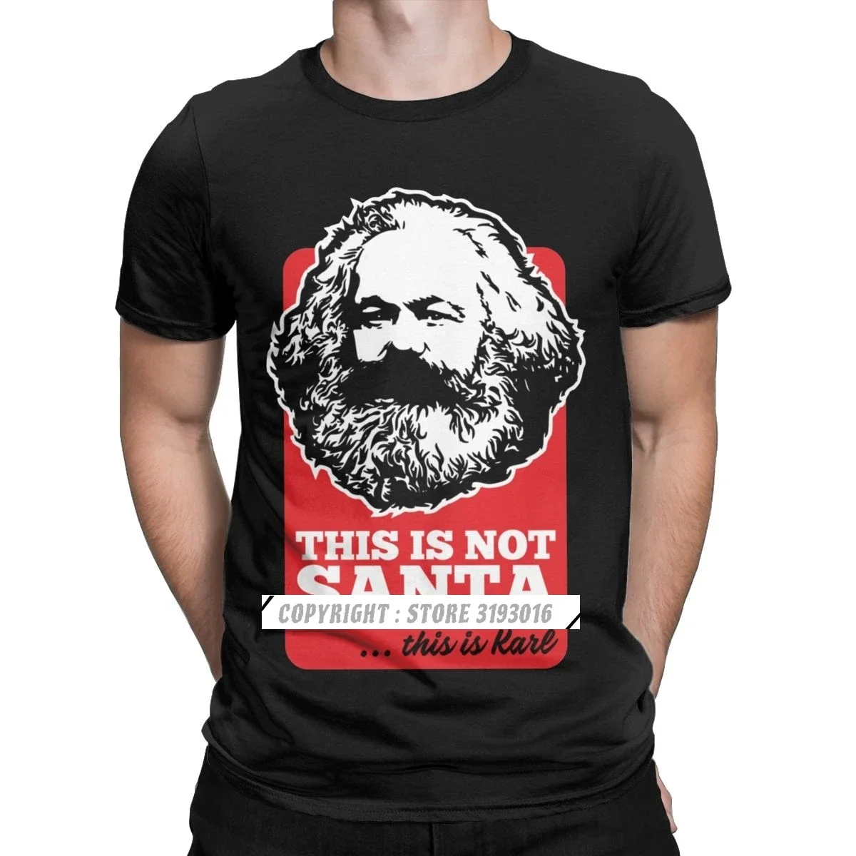 Novelty This Is Not Santa This Is Karl T Shirts for Men T Shirts Harajuku  Communism Marxism Socialism Christmas s-5xl