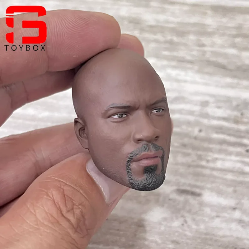 1/6 스케일 Mike Colter 헤드 스컬프 PVC 헤드 조각 모델 맞는 12 인치 남성 군인 액션 피규어 바디 인형