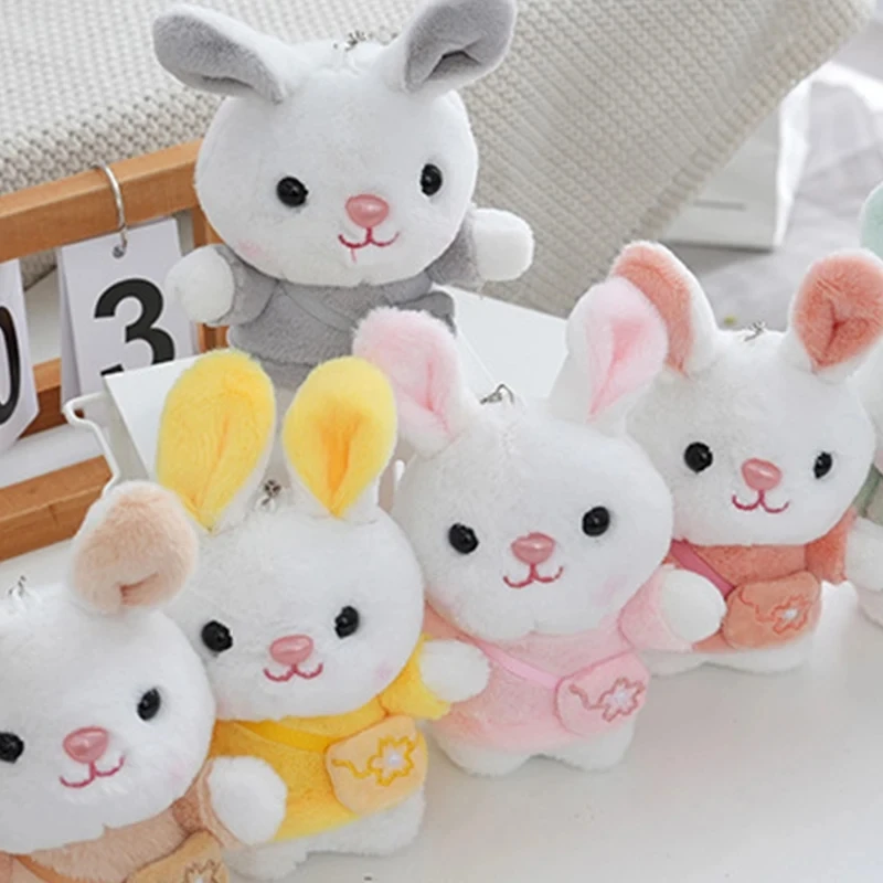 

1Pcs Cute Backpack Charm Keychain Plush Doll Rabbit Keychain Plush Toy Children's Birthday Christmas Gift