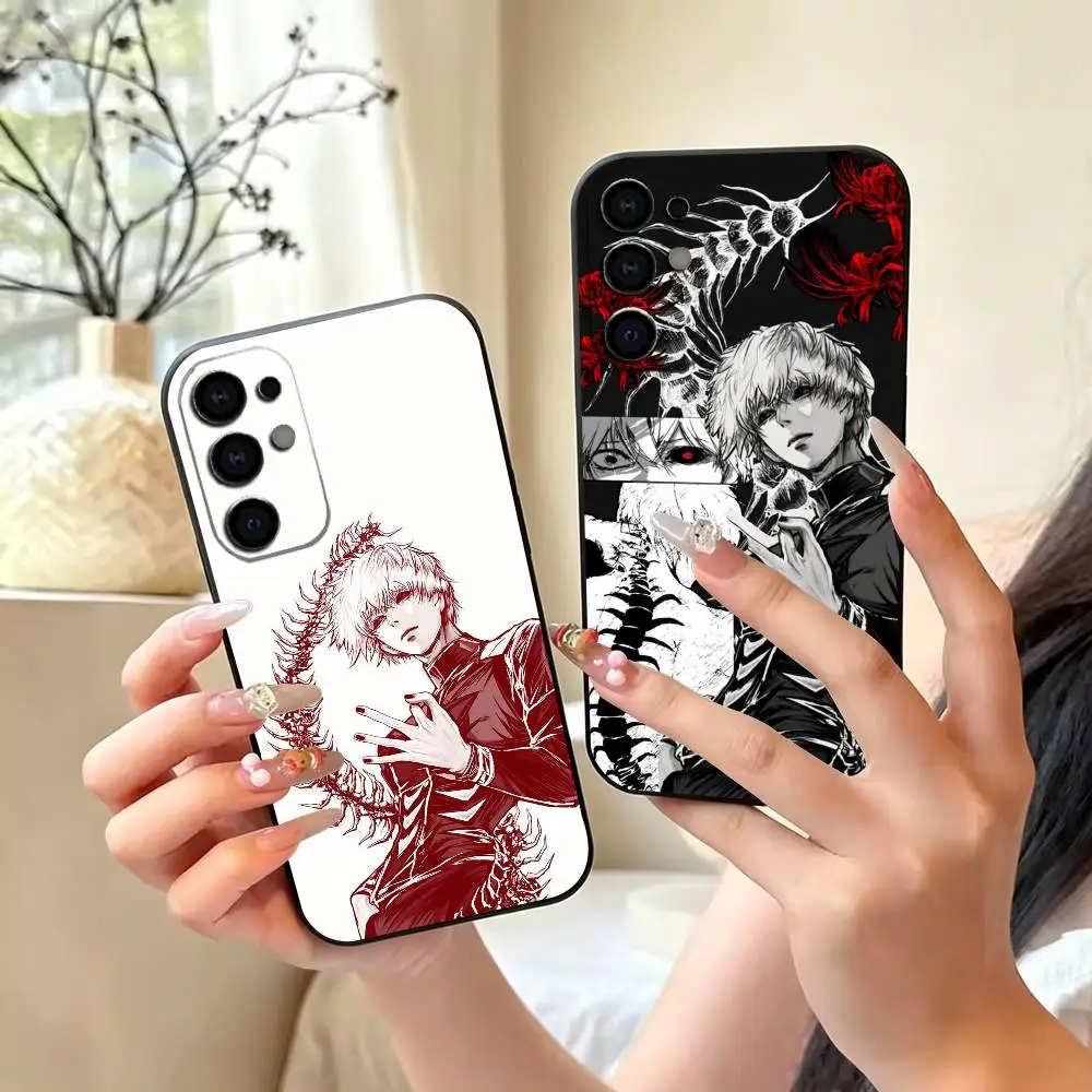 Ken Kaneki T-Tokyo G-Ghoul gift Phone Case For Samsung S25,S24,S21,S22,S23,S30,Ultra,S20,Plus,Fe,Soft Silicone Black Cover