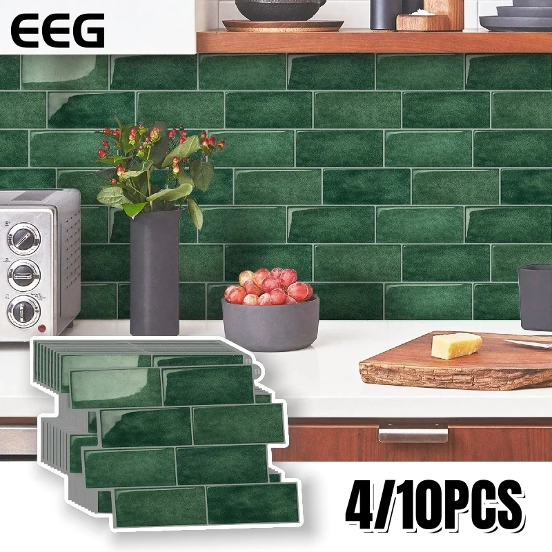 

PVC Crystal Self-adhesive Wall Stickers Waterproof Wallpaper Home Decoration Renovation for Kitchen Bathroom Backsplash Stickers
