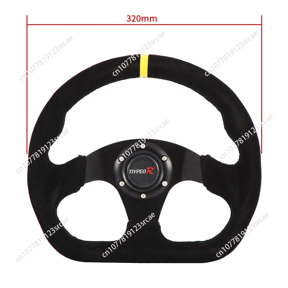 

D-type suede car steering wheel is suitable for all models