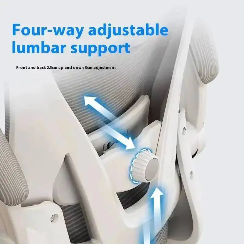 Cadeira ergonômica com suporte para as costas, apoio para os pés em malha, cadeiras eleváveis, poltrona ergonômica, móveis de escritório