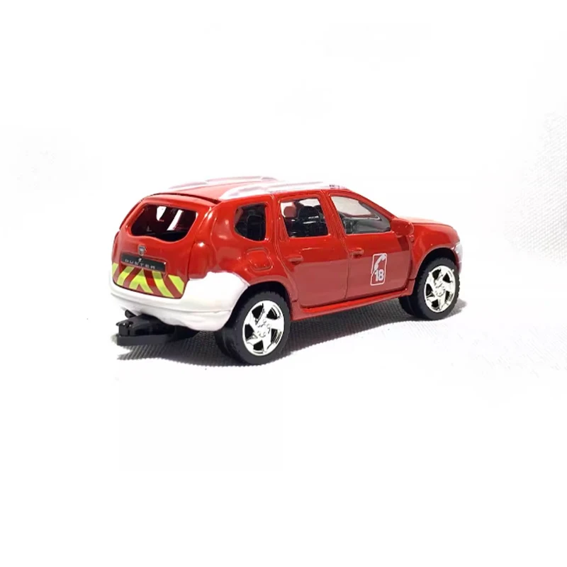 Diecast 1: 64 escala plumero ambulancia motor de bomberos modelo de aleación simulación decoración pasatiempos colección de recuerdos exhibición estática