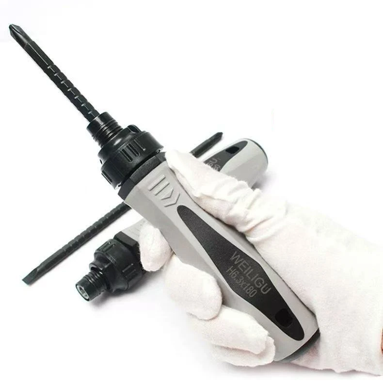 

Damaly, Two-way Ratchet, Retractable, Cross-purpose One-word Screwdriver, Extended Screwdriver, Silky with Magnetic Screwdriver