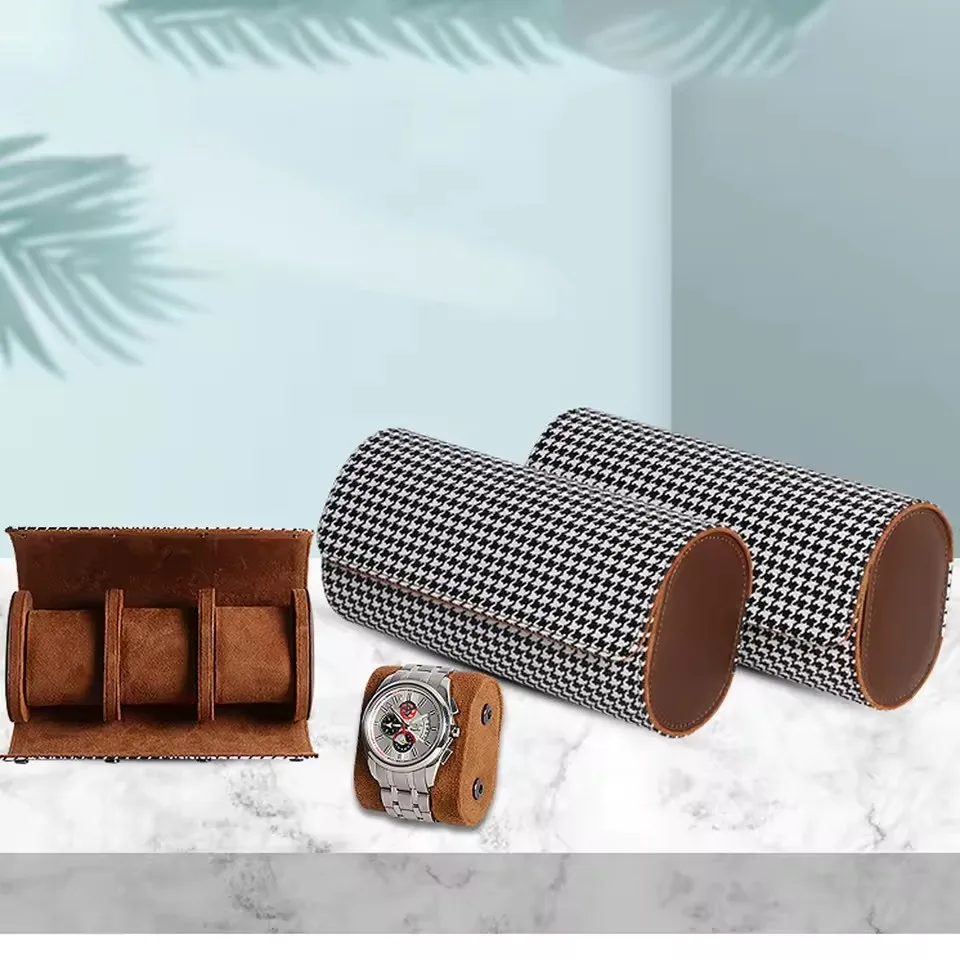 Watch Roll Travel Case-1/2/3 Slot Watch Storage and Organizer-Secure Storage with Innovative Removable Pillows & Solid Dividers image 2