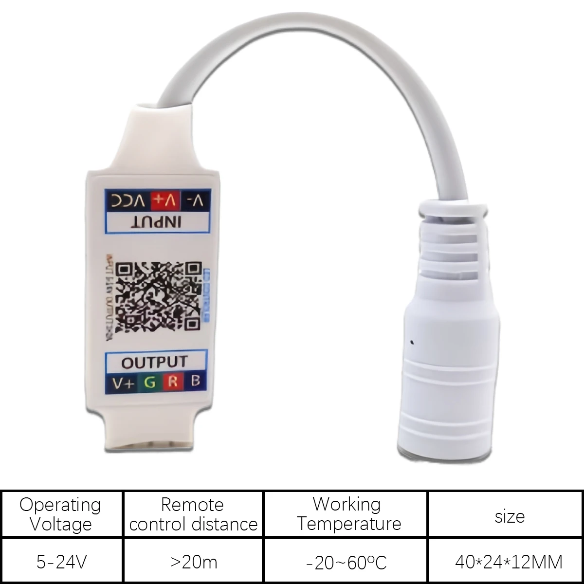 5–24 V DC Mini-Bluetooth-RGB-Musikcontroller mit APP – intelligenter LED-Farbwechsel-Controller für Streifenlichter