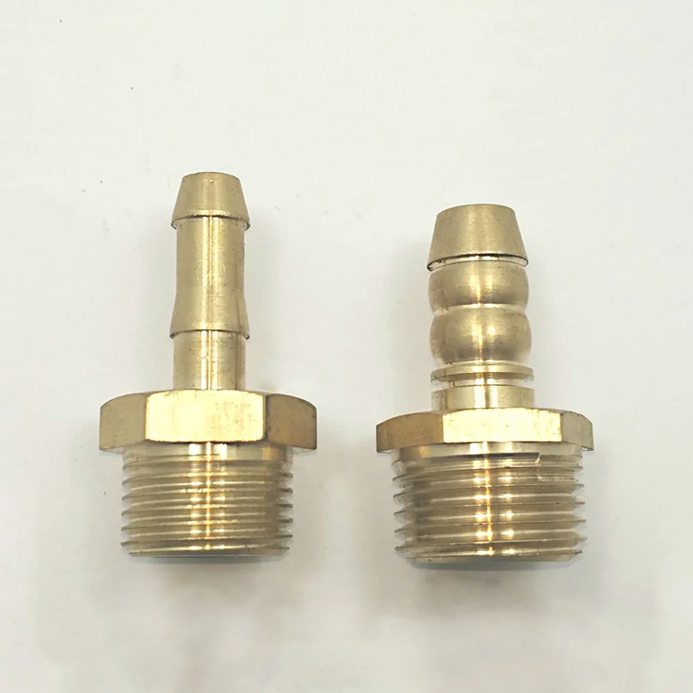 M8/10/12/14/16/20 Metri Male x 6/8/10/12/16mm Hosebarb Brass Coupling Coupler Connector Water Gas Oil