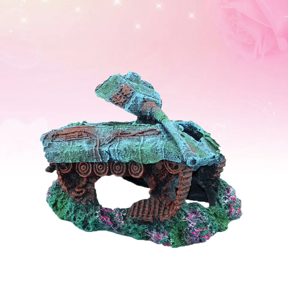 

Sunken Ship Decoration Resin Aquarium Broken Pirate Ship Landscape Fish Tank Ornament Artificial Underwater Scene Safe for Fresh