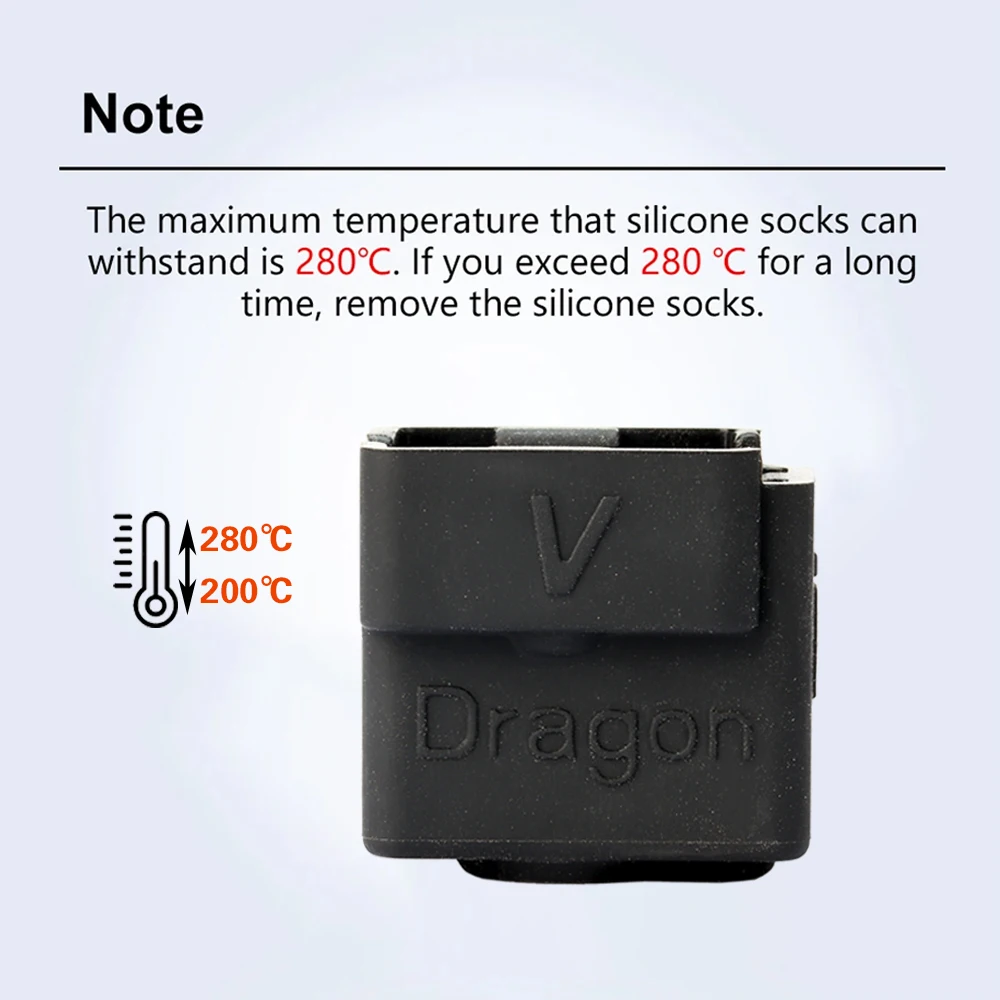 Trianglelab T-Volcano Dragon Silicone Sock High Temperature For T-Volcano Dragon HOTNED Heater Block 3D Printer