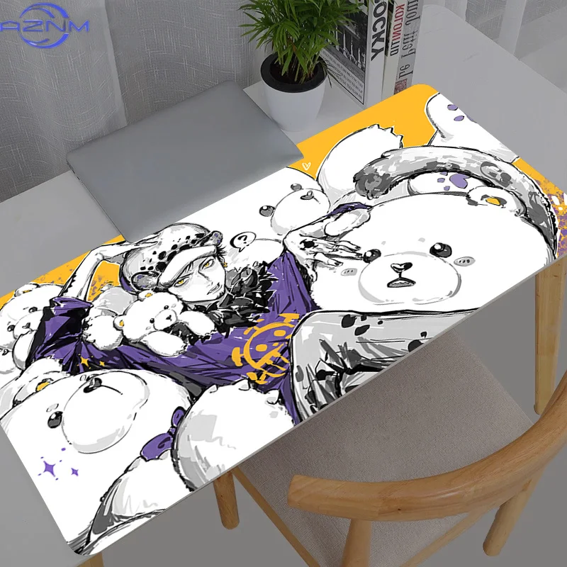 Mouse Pad Gamer One Piece Trafalgar Law Notebook Games Mouse Pad XXL Keyboard Pad Large Mousepad Mouse Mat Gaming Desk Mat