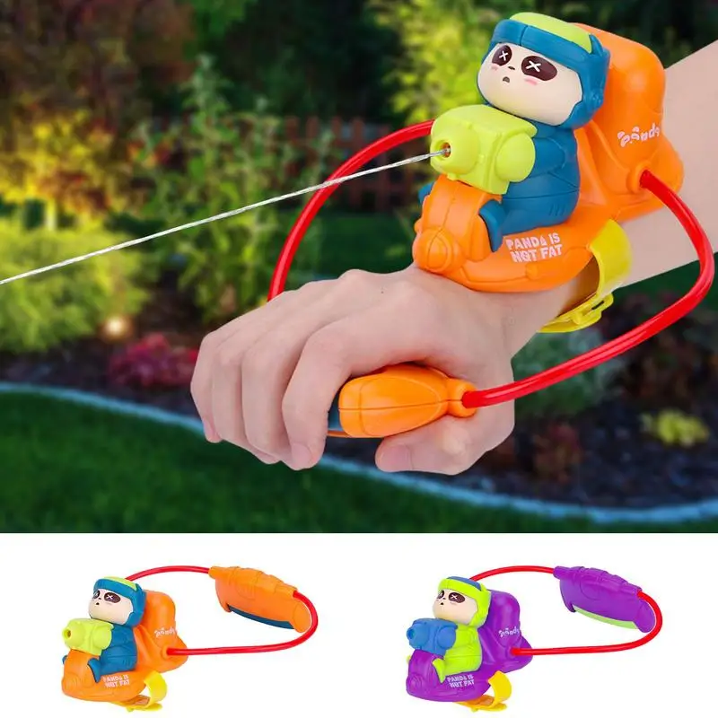 

Kids Water Guns With Wrist Strap Outdoor Toys Interactive Squirt Water Blastering Toy Small Manual Water Pool Toys For beach