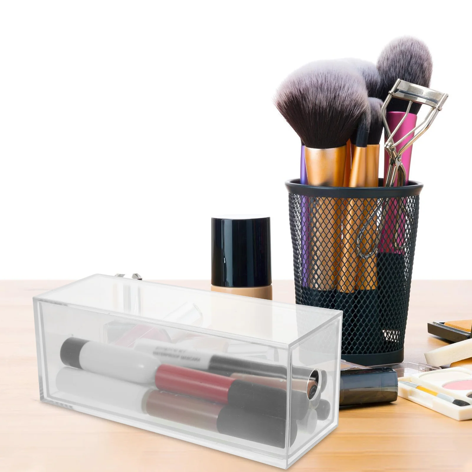 

Stackable Desktop Storage Drawer Organizer Box Lightweight Makeup Jewelry Sundry Container Desktop Drawers Organizer