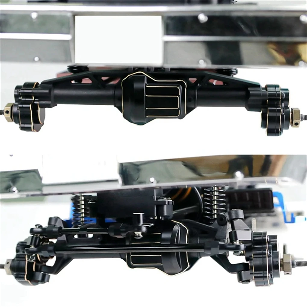 

1/10 латунь, изысканная сборка передней оси для FMS FCX10, запчасти для радиоуправляемого автомобиля, аксессуары для радиоуправляемых автомобилей, запасные части