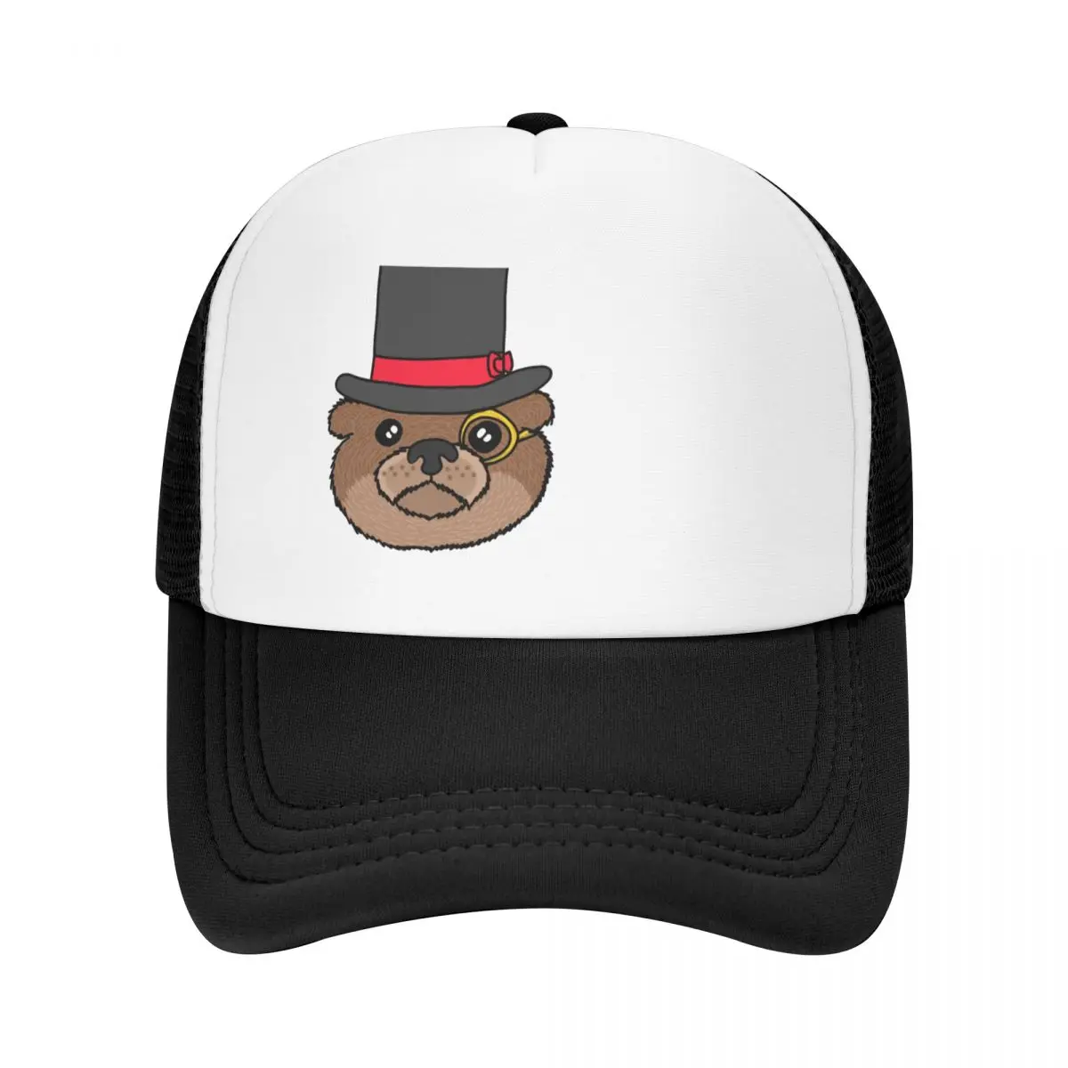 

Otterly Fancy otter with tophat Baseball Cap Hat Luxury Brand Bobble Hat Designer Hat Man For The Sun Boy Women's